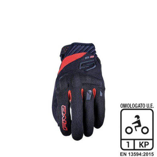 FIVE GLOVES GUANTI FIVE RS3 EVO BLACK/RED (XL)
