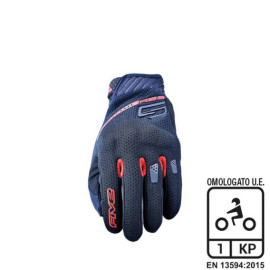 FIVE GLOVES GUANTI FIVE RS3 EVO AIRFLOW BLACK/RED (M)