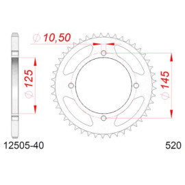 CORONA AFAM IN ACCIAIO P520 - Z40 (DIS.12505)