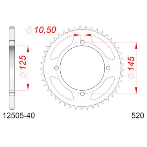 CORONA AFAM IN ACCIAIO P520 - Z40 (DIS.12505)