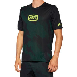 100% AIRMATIC LE MAGLIA A MANICHE CORTE BLACK CAMO - M