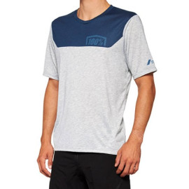 100% AIRMATIC MAGLIA A MANICHE CORTE GREY/MIDNIGHT - S