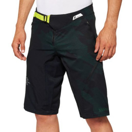 100% AIRMATIC LE PANTALONI CORTI BLACK CAMO - 36