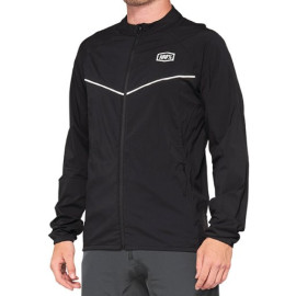 100% CORRIDOR STRETCH WINDBREAKER BLACK - XL