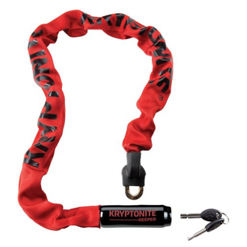 KRYPTONITE CATENA INTEGRATA KEEPER 785 INTEGRATED CHAIN COLORE ROSSO (7mm x 85cm)