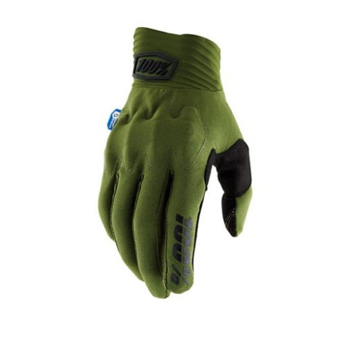 100% GUANTI 100% COGNITO SMART SHOCK ARMY GREEN (L)