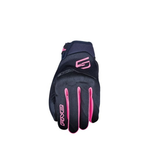 FIVE GLOVES GUANTI DONNA FIVE GLOBE EVO BLACK/FLUO PINK (S)