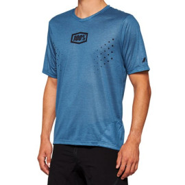 100% AIRMATIC  MESH MAGLIA A MANICHE CORTE BLUE - S