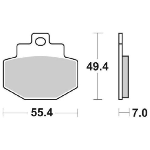 SET PASTIGLIE FRENO SBS 166MS