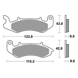 SET PASTIGLIE FRENO SBS 961HF