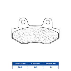 SET PASTIGLIE FRENO CL BRAKES 3086MSC