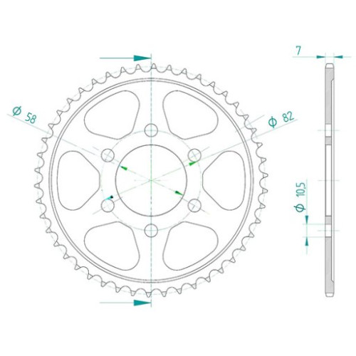CORONA IN ACCIAIO P428 - Z46 (DIS.00049)