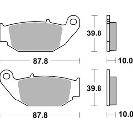 SET PASTIGLIE FRENO SBS 915HF