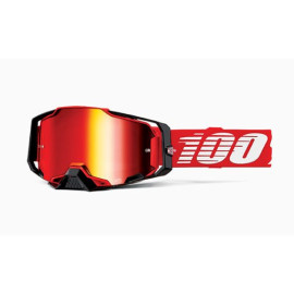 100% MASCHERA 100% ARMEGA RED - LENTE A SPECCHIO ROSSA