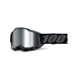 100% MASCHERA 100% ACCURI 2 BLACK - LENTE A SPECCHIO ARGENTO