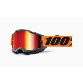 100% MASCHERA 100% ACCURI 2 ORANGE - LENTE A SPECCHIO ROSSA