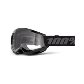 100% MASCHERA 100% STRATA 2 BLACK - LENTE TRASPARENTE