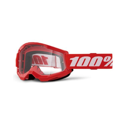 100% MASCHERA 100% STRATA 2 RED - LENTE TRASPARENTE