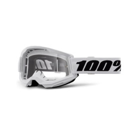 100% MASCHERA 100% STRATA 2 WHITE - LENTE TRASPARENTE