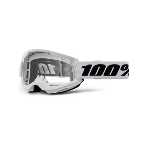 100% MASCHERA 100% STRATA 2 WHITE - LENTE TRASPARENTE