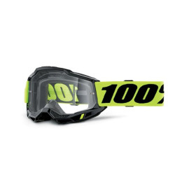 100% MASCHERA 100% ACCURI 2 OTG NEON YELLOW - LENTE TRASPARENTE