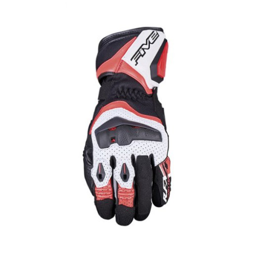 FIVE GLOVES GUANTI FIVE RFX4 EVO AIRFLOW WHITE / FLUO RED (S)