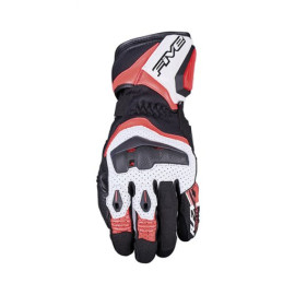 FIVE GLOVES GUANTI FIVE RFX4 EVO AIRFLOW WHITE / FLUO RED (M)