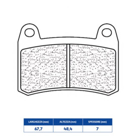 CL Brakes PASTIGLIA FRENO ANTERIORE