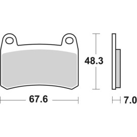 SET PASTIGLIE FRENO SBS 933HS