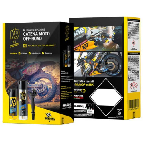 BARDAHL BARDAHL KIT K9 MANUTENZIONE CATENA OFF-ROAD  (CARTONE 6 KIT)
