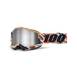 100% MASCHERA 100% ACCURI 2 FLEA - LENTE A SPECCHIO ARGENTO