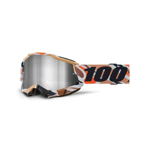 100% MASCHERA 100% ACCURI 2 FLEA - LENTE A SPECCHIO ARGENTO