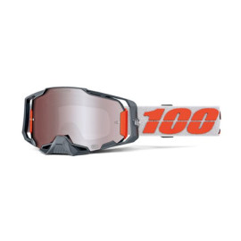 100% MASCHERA 100% ARMEGA HIPER SILVER - LENTE A SPECCHIO ARGENTO