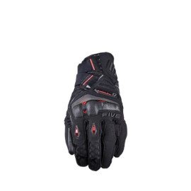 FIVE GLOVES GUANTI FIVE TFX1 AIRFLOW SHORT BLACK / FLUO RED (XXXL)