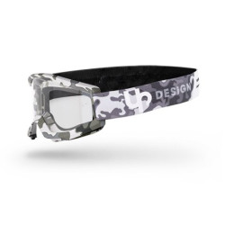 UP DESIGN MASCHERA UP DESIGN DYNAMITE BLACK CAMO - LENTE TRASPARENTE