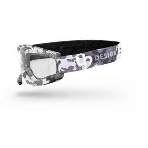UP DESIGN MASCHERA UP DESIGN DYNAMITE BLACK CAMO - LENTE TRASPARENTE