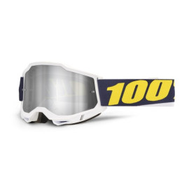 100% MASCHERA 100% ACCURI 2 TORC - LENTE A SPECCHIO ARGENTO