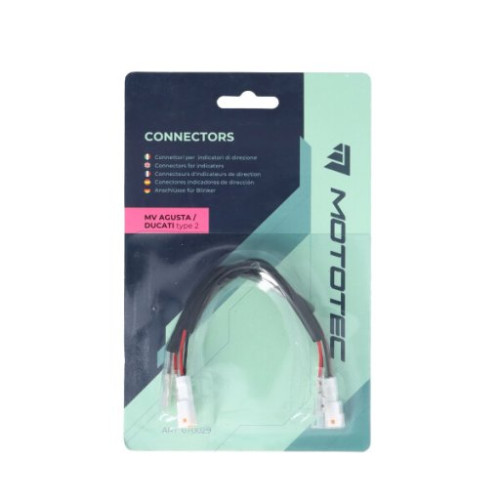 MOTOTEC COPPIA DI CONNETTORI PER INDICATORI DI DIREZIONE MV AGUSTA/DUCATI (TYPE 2)
