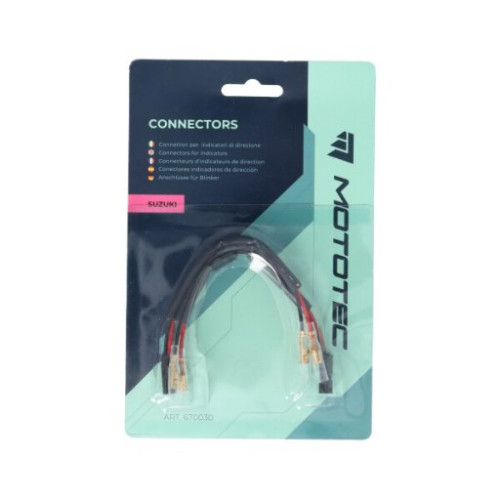 MOTOTEC COPPIA DI CONNETTORI PER INDICATORI DI DIREZIONE SUZUKI