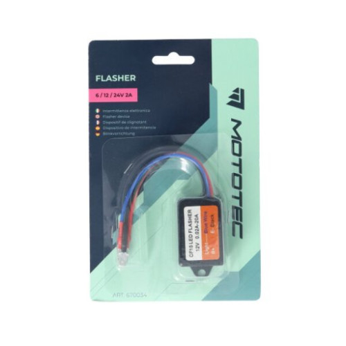 MOTOTEC INTERMITTENZA ELETTRONICA LED 12V 2A