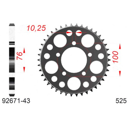 CORONA AFAM IN ACCIAIO P525 - Z43 (DIS.92671)