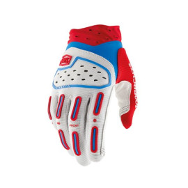100% GUANTI 100% AIRMATIC 2 RED/WHITE/BLUE (L)