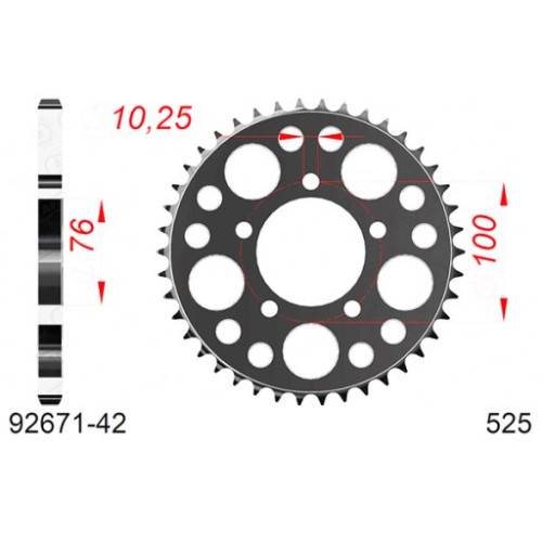 CORONA AFAM IN ACCIAIO P525 - Z42 (DIS.92671)