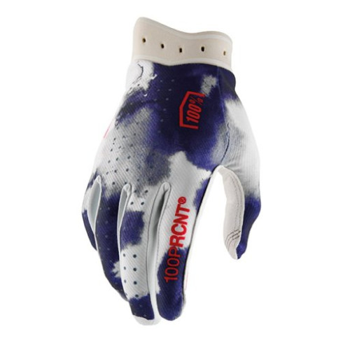100% GUANTI 100% ITRACK BLUE/WHITE (L)