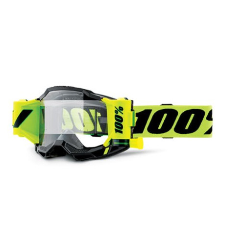 100% MASCHERA 100% ACCURI 2 FORECAST YELLOW - LENTE TRASPARENTE