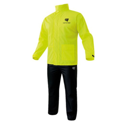 MOTOTEC SET ANTIPIOGGIA MOTOTEC PERFECT DRY GIALLO-NERO (GIACCA E PANTALONI) - TAGLIA XXL