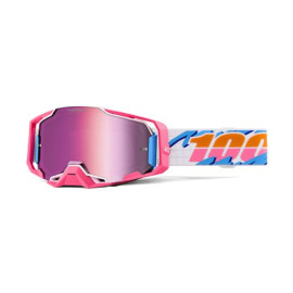 100% MASCHERA 100% ARMEGA HIPER LEFREAK - LENTE A SPECCHIO ROSA