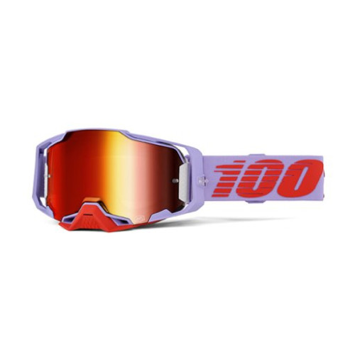100% MASCHERA 100% ARMEGA FAUSTO - LENTE A SPECCHIO ROSSA
