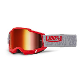 100% MASCHERA 100% ACCURI 2 GATORBACK - LENTE A SPECCHIO ROSSA