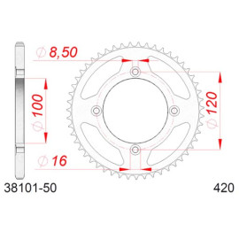 CORONA AFAM IN ACCIAIO P420 - Z50 (DIS.38101)